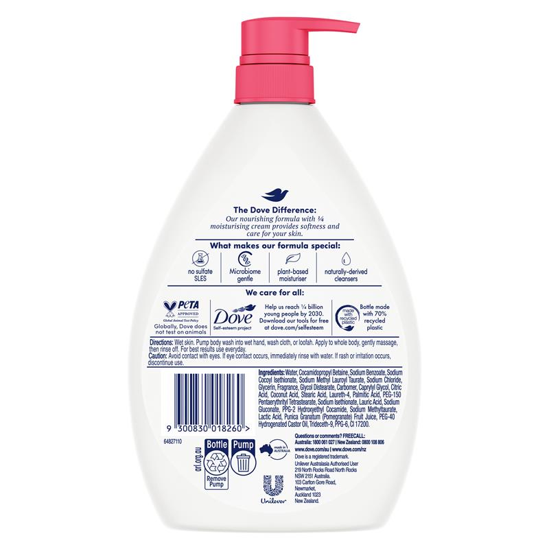 Dove Essential Care Fruity Nourish Body Wash 1 Litre