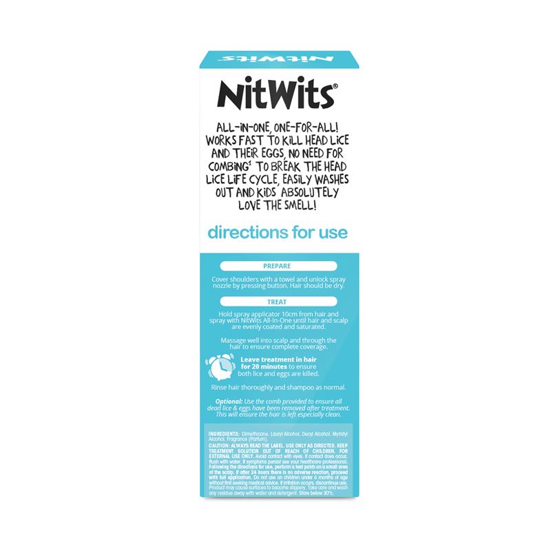 NitWits All In One Head Lice Solution 120ml