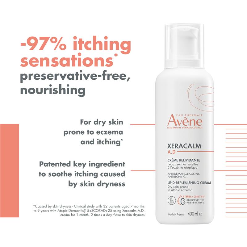 Avene XeraCalm A.D Lipid-Replenishing Cream 400ml