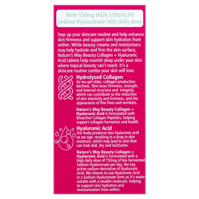Nature's Way Beauty Collagen + Hyaluronic Acid 60 Capsules