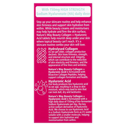 Nature's Way Beauty Collagen + Hyaluronic Acid 60 Capsules