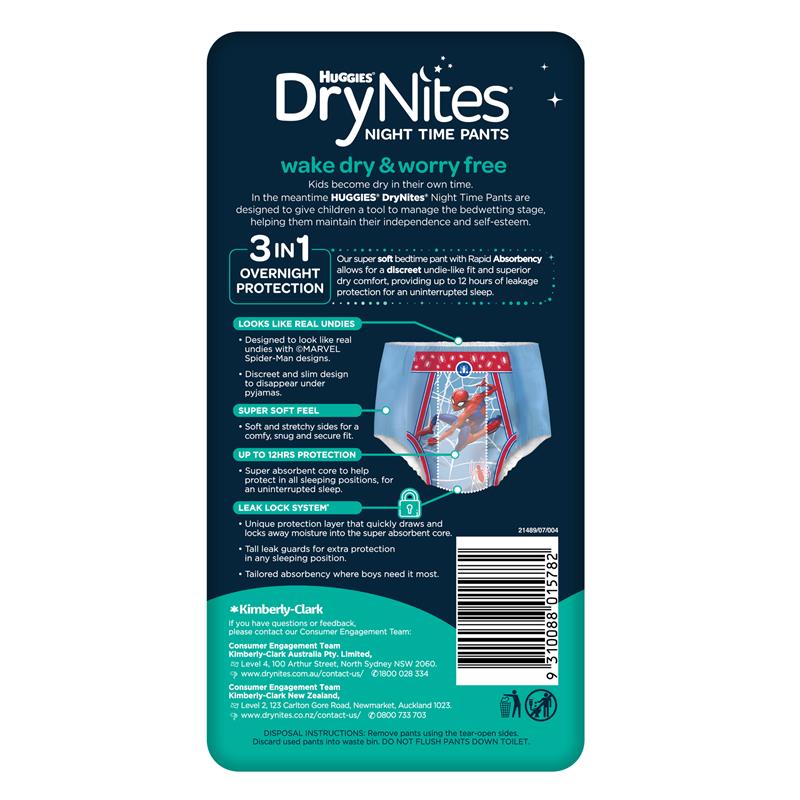 DryNites Night Pants Boy 2-4 Years (13-20kg) 10 Pack