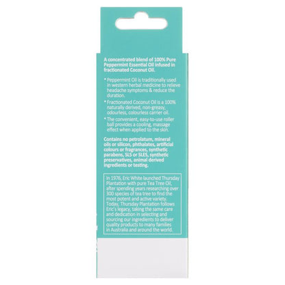 Thursday Plantation Peppermint Headache Pain Relief Roll On 9ml
