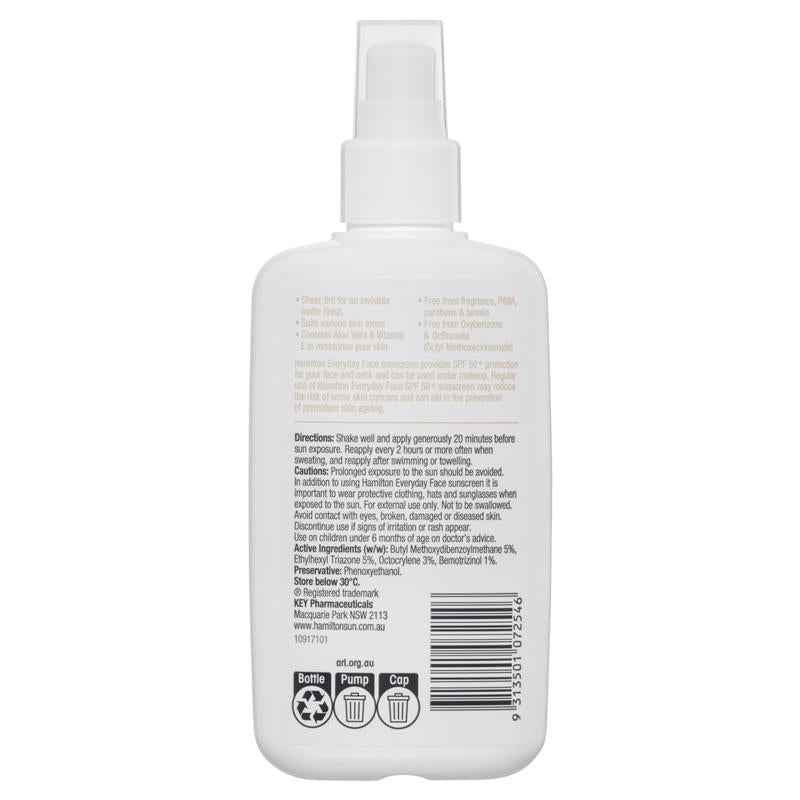 Hamilton SPF 50+ Everyday Face 200ml
