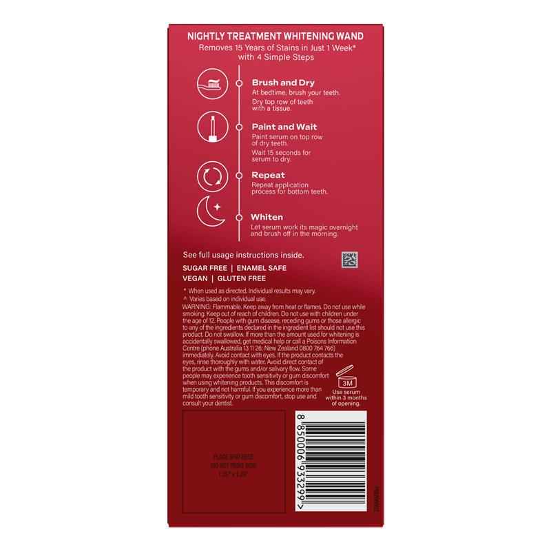 Colgate Optic White Nightly Treatment Whitening Wand 3% 1 Pack 2.5ml