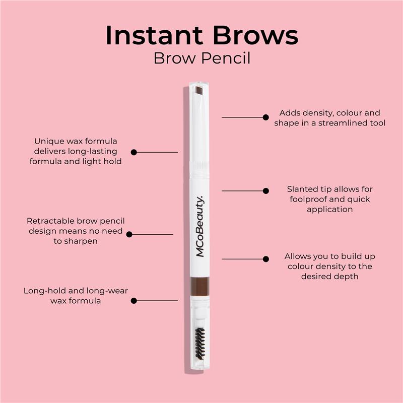 MCoBeauty Instant Brows Retractable Brow Pencil Medium/Dark