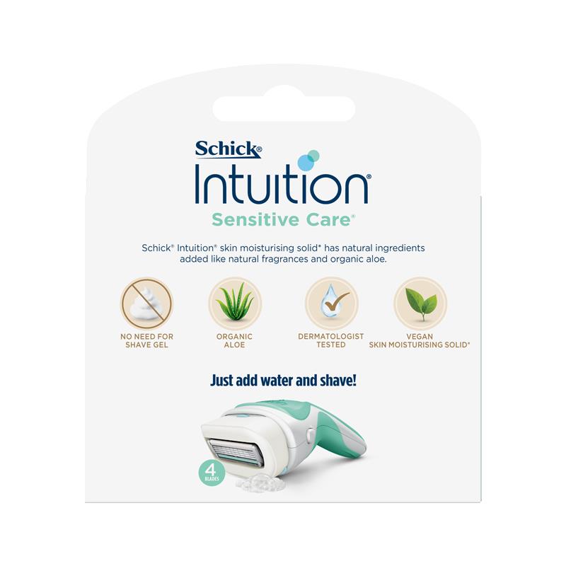 Schick Intuition Naturals Sensitive Care Cartridges 3pk