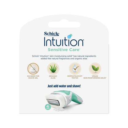 Schick Intuition Naturals Sensitive Care Cartridges 3pk