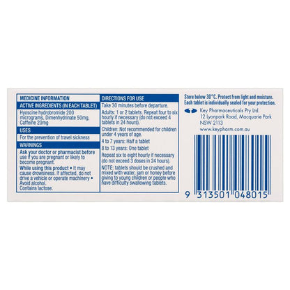 Travacalm Travel Sickness Original 10 Tablets - GimmeNow