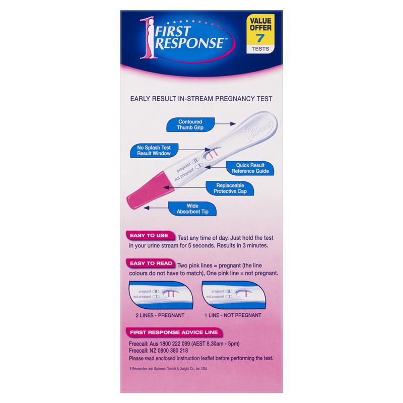 First Response Instream 7 Pregnancy Tests