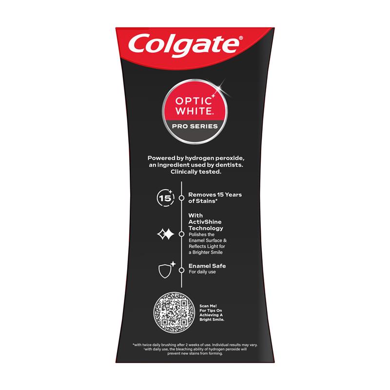 Colgate Toothpaste Optic White Pro Series Stain Prevention 5% 80g