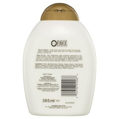 Ogx Nourishing + Hydrating Coconut Milk Conditioner For Dry Hair 385mL