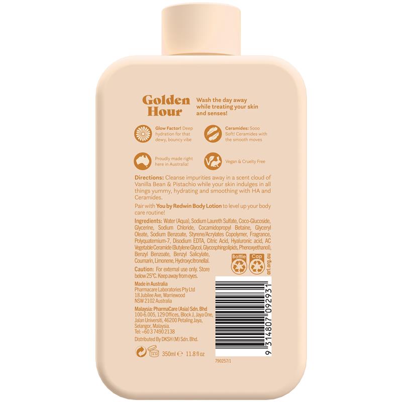 Redwin You Golden Hour Vanilla Bean & Pistachio Body Cleanser 350ml