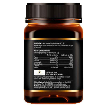 GO Healthy Manuka Honey UMF 12+ (MGO 350+) 500gm (Not For Sale In WA)