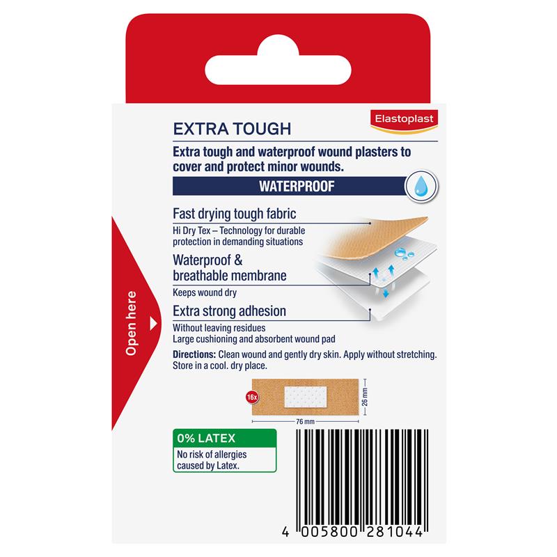Elastoplast 48598 Heavy Fabric Waterproof 16 Pack - GimmeNow