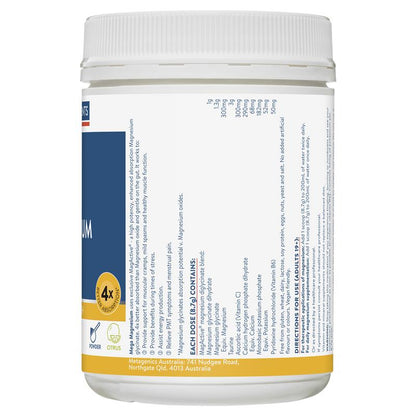 Ethical Nutrients Mega Magnesium 450g Powder Citrus