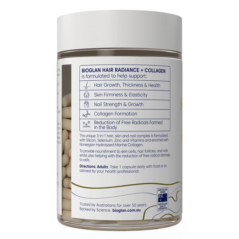 Bioglan Hair Radiance + Collagen 90 Capsules