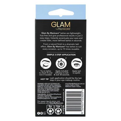 Glam By Manicare Emily Lashes 2 Pack Natural