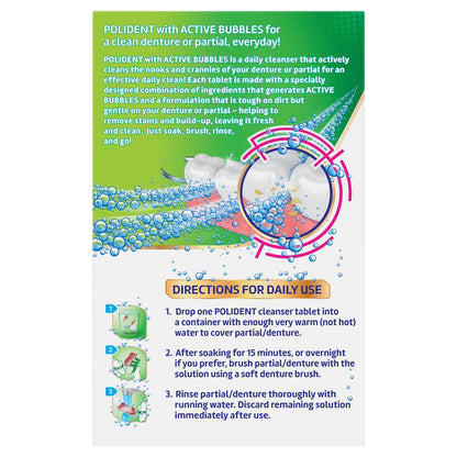 Polident Denture Cleanser Whitening Tablets 36