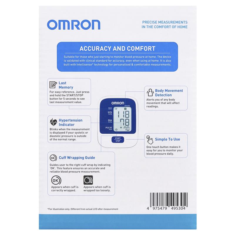 Omron Basic Blood Pressure Monitor HEM8712