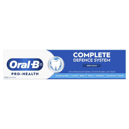 Oral B Toothpaste Pro Health Complete Defence System Deep Clean 200g