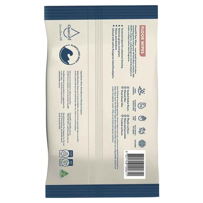 CleanLIFE Floor Wipes 25 Pack