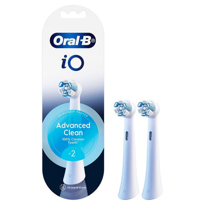 Oral B Power Toothbrush iO Advanced Clean Refills White 2 Pack