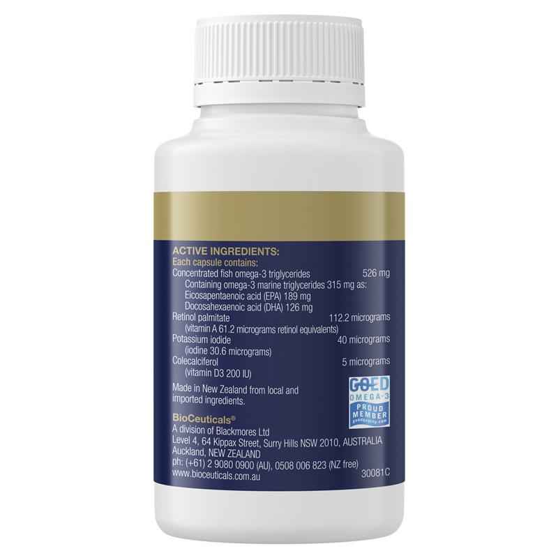Bioceuticals UltraClean OmegaFactors For Juniors 60 Capsules