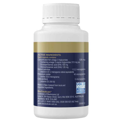 Bioceuticals UltraClean OmegaFactors For Juniors 60 Capsules