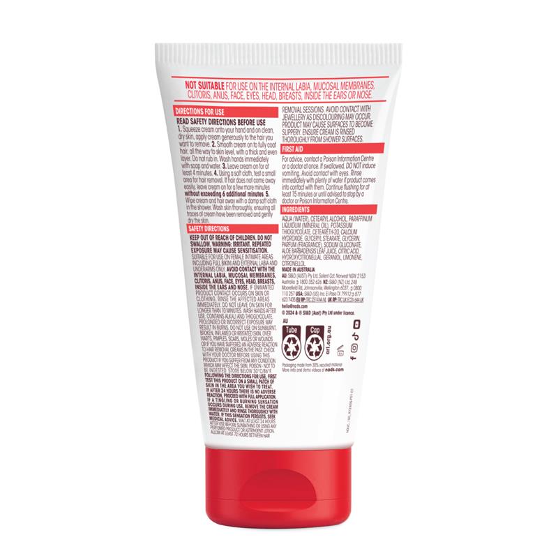 Nads Down Under Hair Removal Cream 150ml