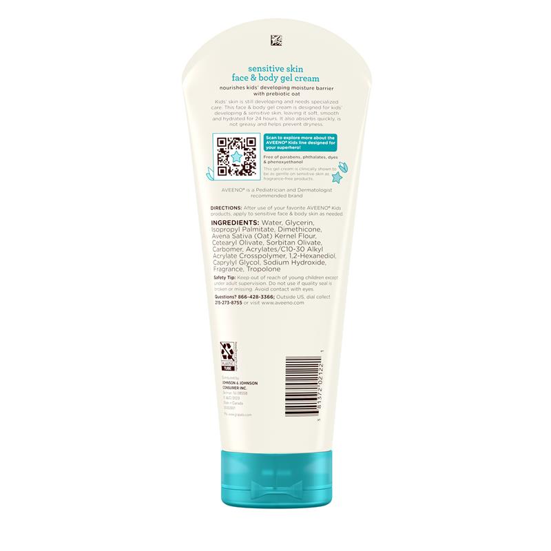 Aveeno Kids Face & Body Gel Cream 227g