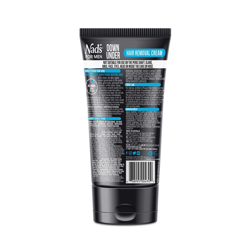 Nad's for Men Down Under Hair Removal Cream 150ml