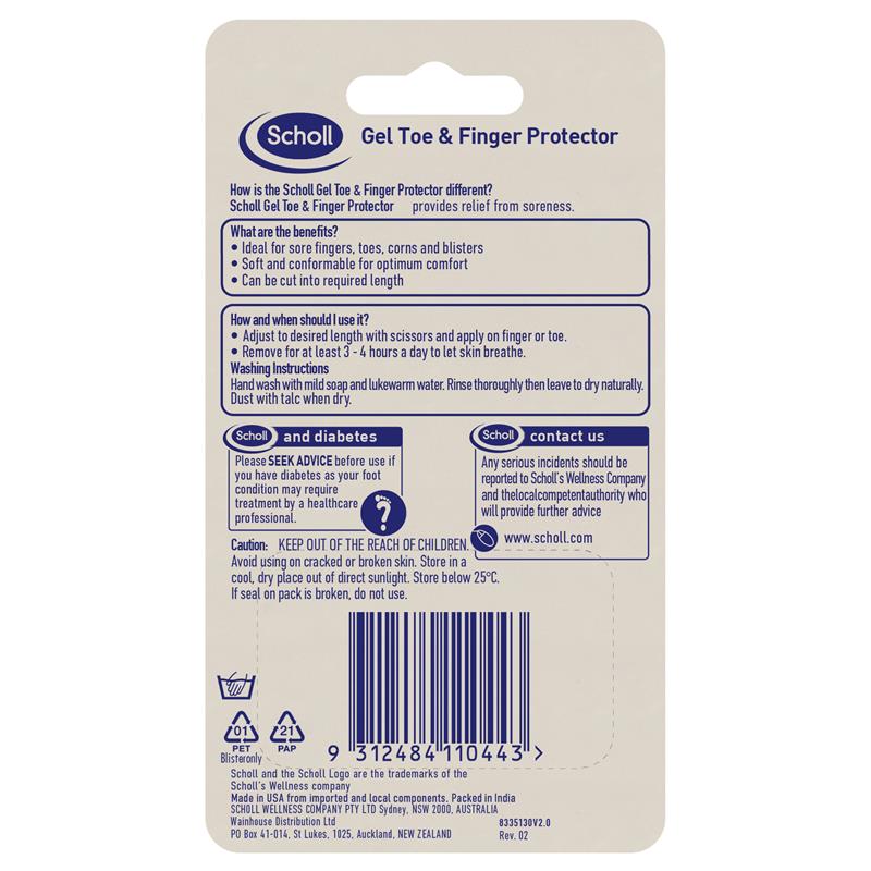 Scholl Gel Toe & Finger Protector Pain Relief