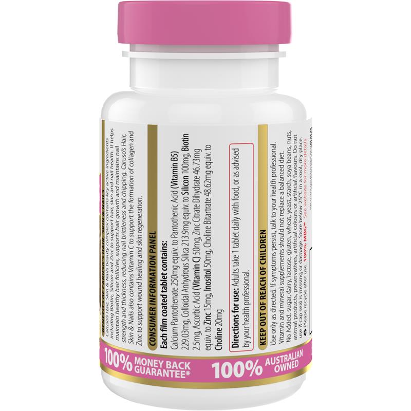 Carusos Hair Skin & Nails 60 Tablets