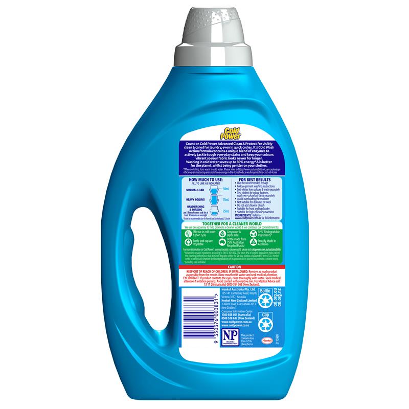 Cold Power Advanced Clean Laundry Liquids 1 Litre