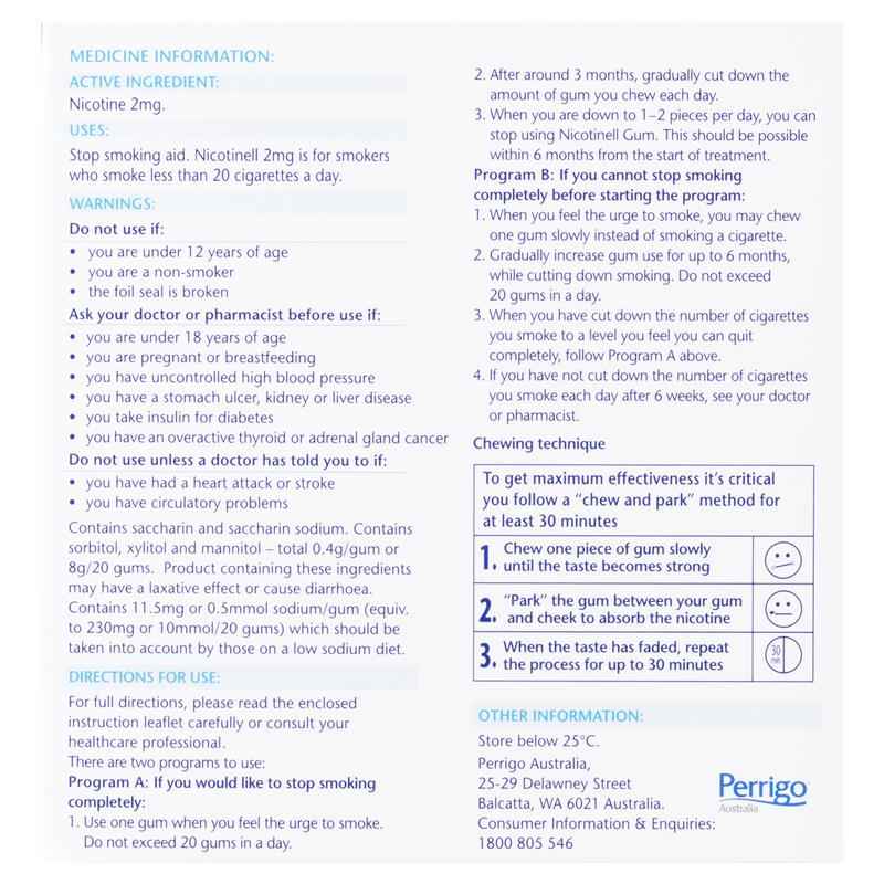 Nicotinell Fruit Gum 2mg 384 Pack
