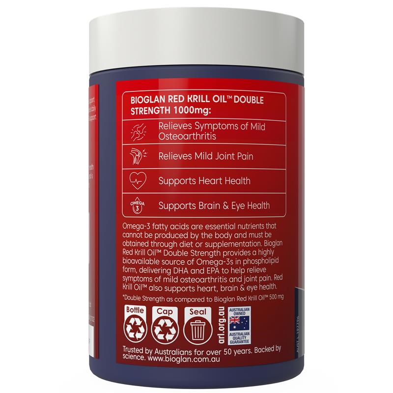 Bioglan Red Krill Oil Double Strength 120 Capsules