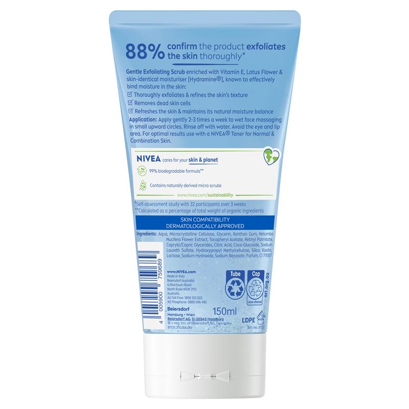NIVEA Daily Essentials Gentle Refreshing Face Scrub 150ml