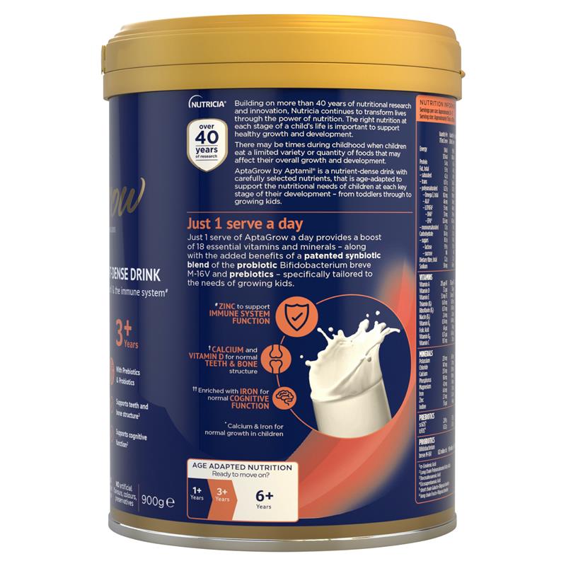 AptaGrow Nutrient-Dense Milk Drink From 3+ Years 900g - GimmeNow