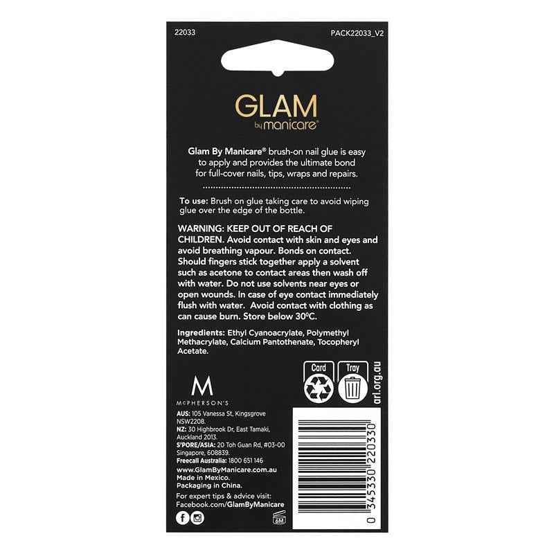 Glam By Manicare Brush On Nail Glue 4g