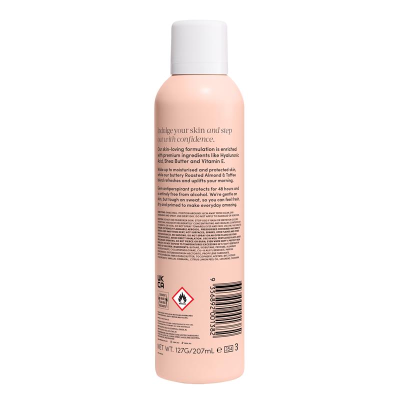 Gem Skin-Loving Antiperspirant Deodorant Aerosol Roasted Almond & Toffee 207ml