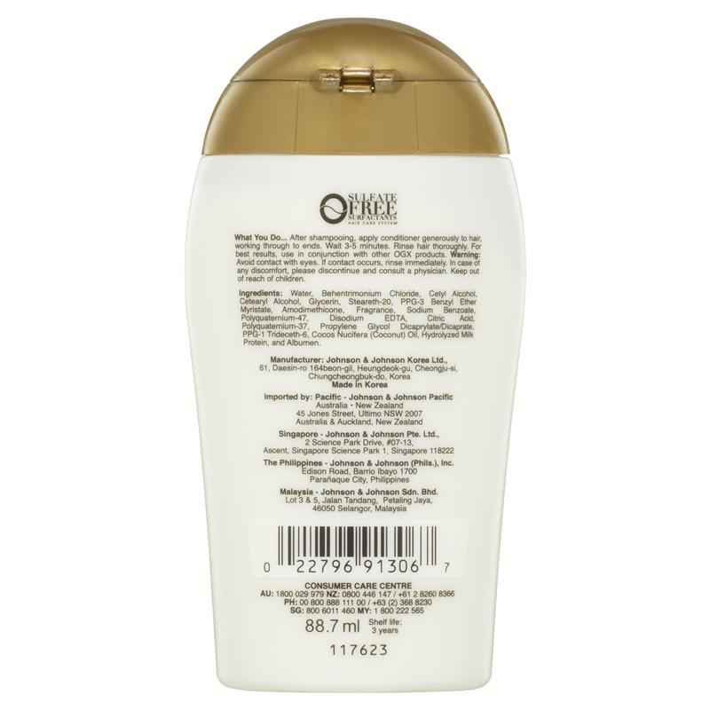 Ogx Nourishing + Hydrating Coconut Milk Conditioner For Dry Hair 88.7mL