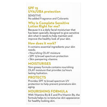 Olay Complete UV Protection Moisturiser Lotion Sensitive SPF15 150mL