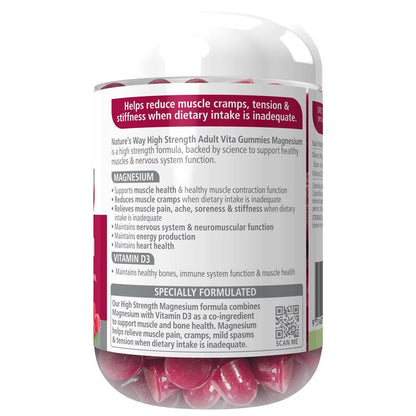 Nature's Way Adult Vita Gummies High Strength Magnesium 60 Pastilles