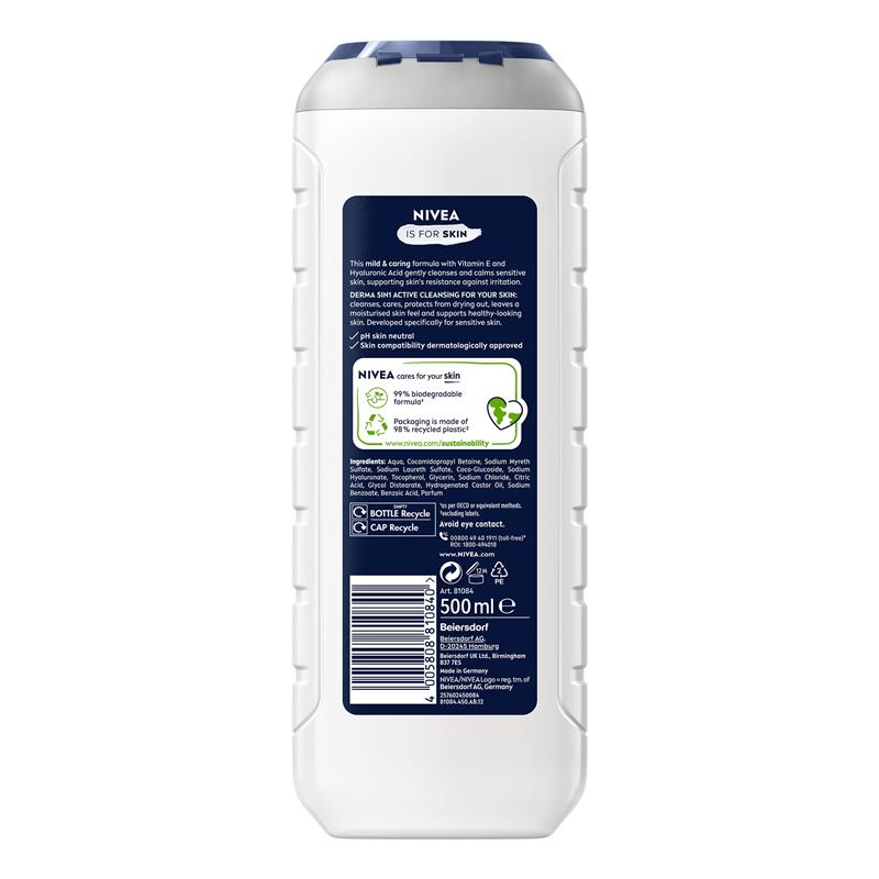 NIVEA MEN Sensitive 3-IN-1 Shower Gel Body Wash 500ml