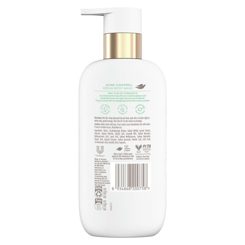 Dove Serum Body Wash Acne Control with Salicylic Acid 300ml