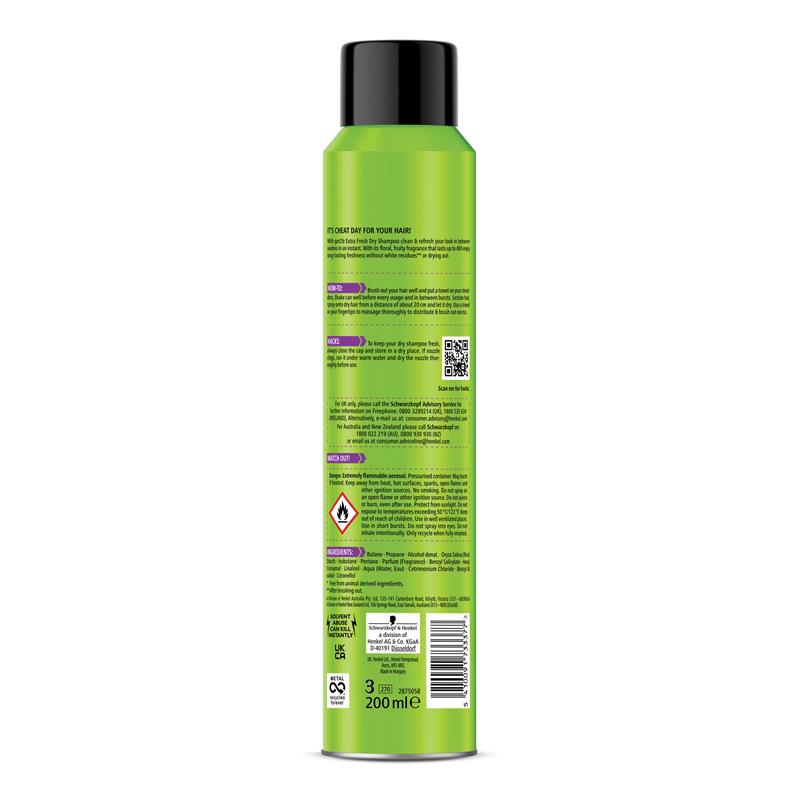 Got2b Fresh It Up Regular Dry Shampoo 200ml