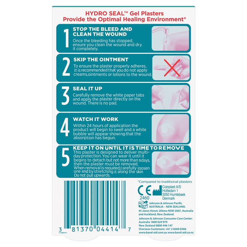 Band-Aid Advanced Healing Hydro Seal Gel Plasters Regular 10 Pack - GimmeNow