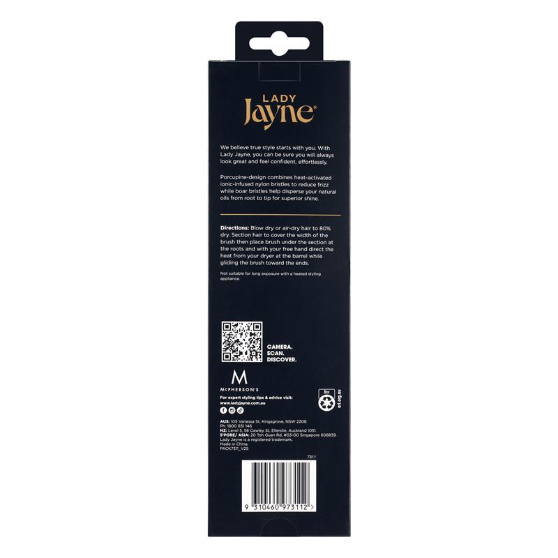Lady Jayne 7311 Pro Porcupine Radial Brush Large