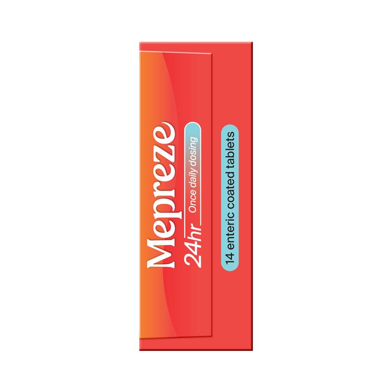 Mepreze 24Hr 20mg 14 Tablets